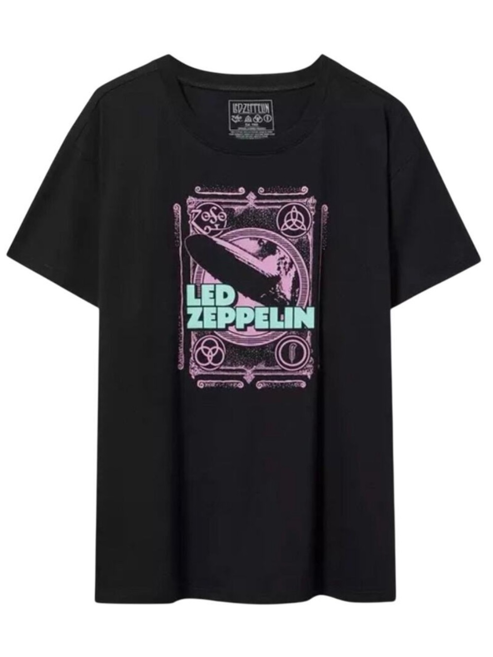 Torrid Led Zeppelin relax fit cotton crew tee- size 1 - deep black